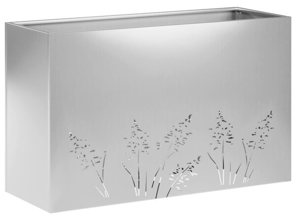 Kerti cserép Ezüst 80 x 20 x 49 cm Horganyzott Acél