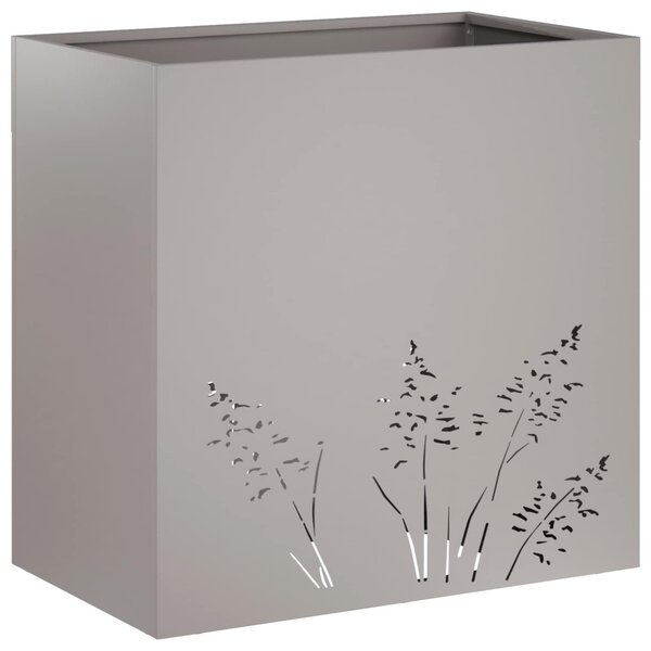 Kerti cserép 2 db Rozsdás 50 x 30 x 49 cm Időjárásálló Acél