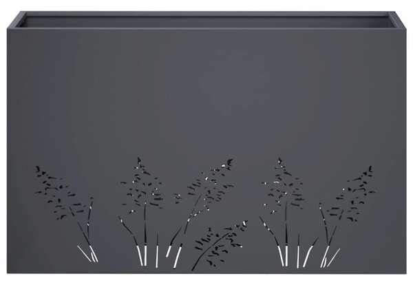 Kerti cserép 2 db Antracitszürke 80 x 20 x 49 cm