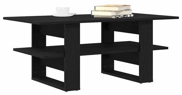 Dohányzóasztal Fekete tölgy 102 x 55 x 42 cm Szerelt Fa