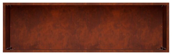 Kerti cserép Rozsdás 80 x 30 x 30 cm Időjárásálló Acél