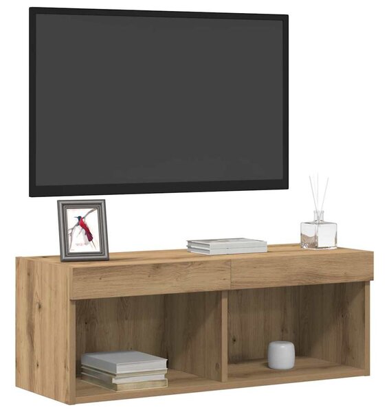 TV szekrény garnitúra 2 db Artisan tölgy Szerelt Fa