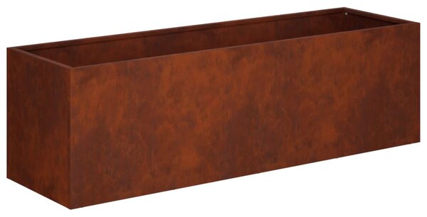 Kerti cserép Rozsdás 80 x 30 x 30 cm Időjárásálló Acél