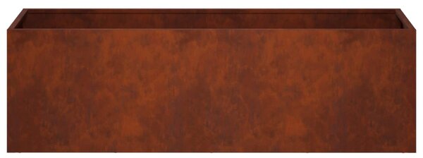 Kerti cserép Rozsdás 80 x 30 x 30 cm Időjárásálló Acél