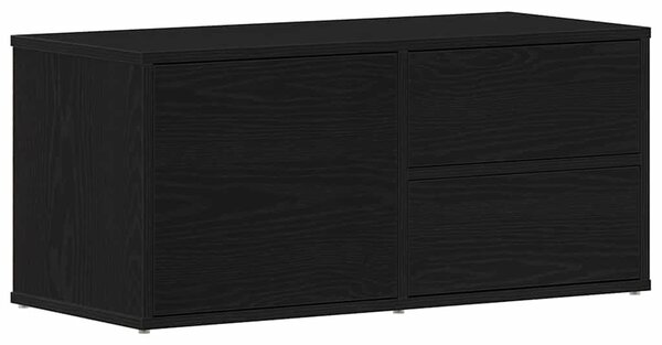 TV szekrény 80 x 34 x 36 cm Fekete tölgy Szerelt Fa