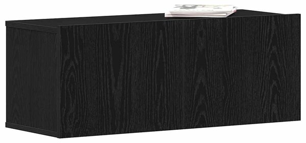 TV szekrény 80 x 30 x 30 cm Fekete tölgy Szerelt Fa