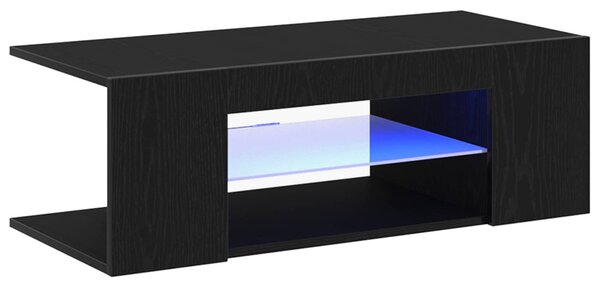 TV szekrény 90 x 39 x 30 cm Fekete tölgy Szerelt Fa