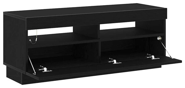 TV szekrény 100 x 35 x 40 cm Fekete tölgy Szerelt Fa