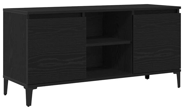 TV szekrény 102 x 35 x 50 cm Fekete tölgy Szerelt Fa