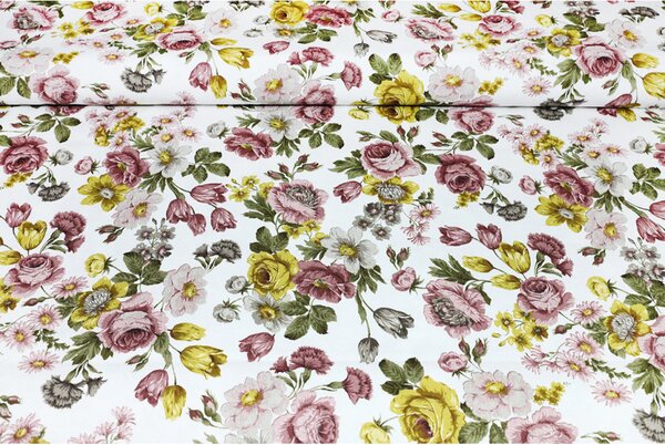 Asztali futó 50x150 cm Vintage virágok