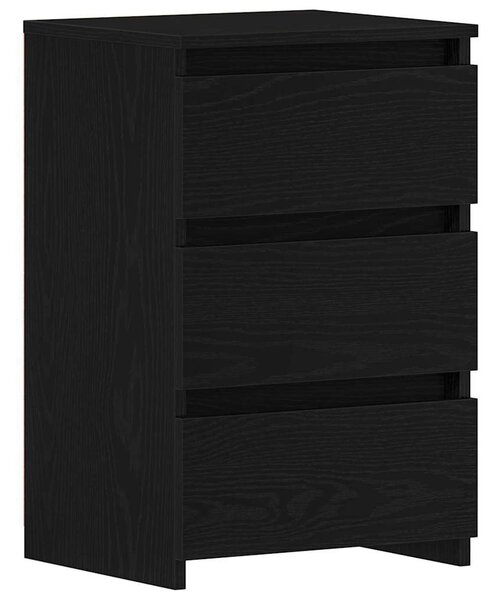 Éjjeliszekrény 2 db Fekete tölgy 40 x 35 x 62,5 cm Szerelt Fa