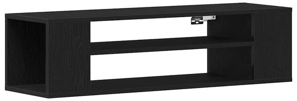 TV szekrény 100 x 30 x 26,5 cm Fekete tölgy Szerelt Fa
