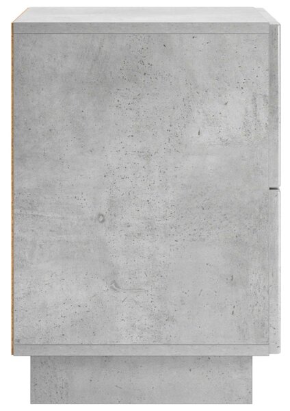 Éjjeliszekrény Betonszürke 33,5 x 34,5 x 50 cm Szerelt fa