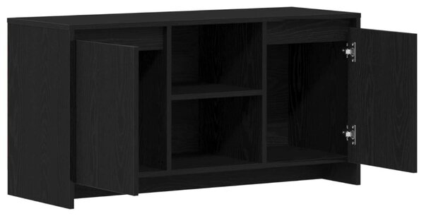 TV szekrény 102 x 37,5 x 52,5 cm Fekete tölgy Szerelt Fa