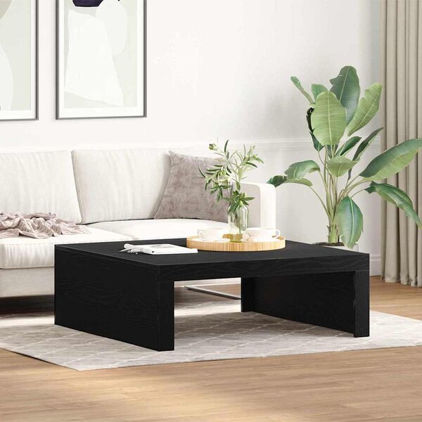 Dohányzóasztal Fekete tölgy 100 x 100 x 35 cm Szerelt Fa