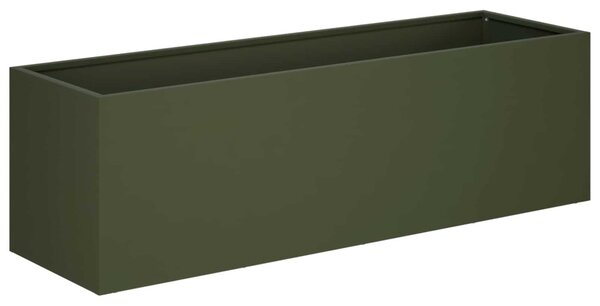 Kerti cserép 2 db Olajzöld 80 x 30 x 30 cm
