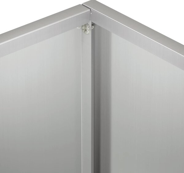 Kerti cserép 2 db Ezüst 40 x 30 x 30 cm Horganyzott Acél