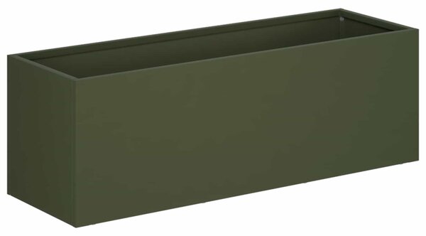 Kerti cserép Olajzöld 60 x 20 x 20 cm Hidegen hengerelt acél