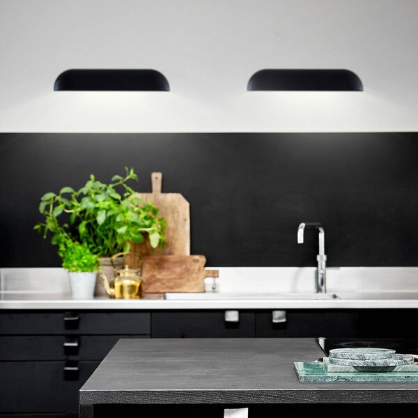 Nordlux LED kültéri fali lámpa Front 36, fekete, Fekete, fém, Modern