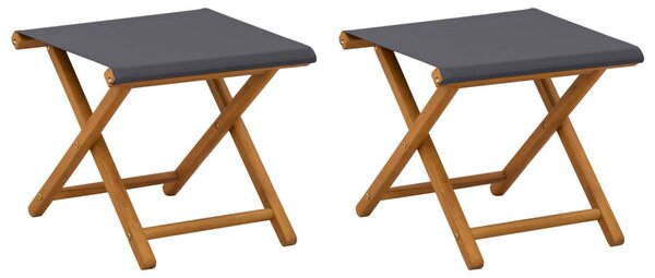 Hintaágy 2 pcs Tömör Eukaliptusz Fa Szürke