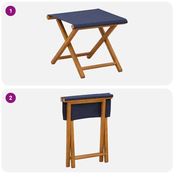 Hintaágy 2 pcs Tömör Eukaliptusz Fa Kék