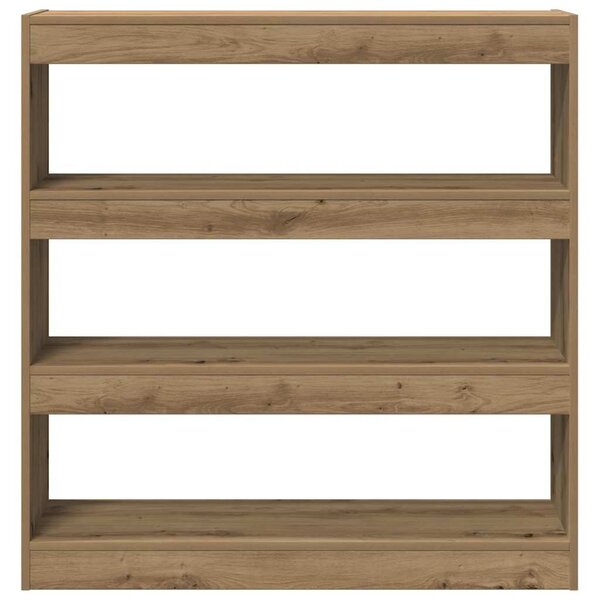 Könyvespolc 3 szintes 100 x 30 x 103 cm Szerelt Fa