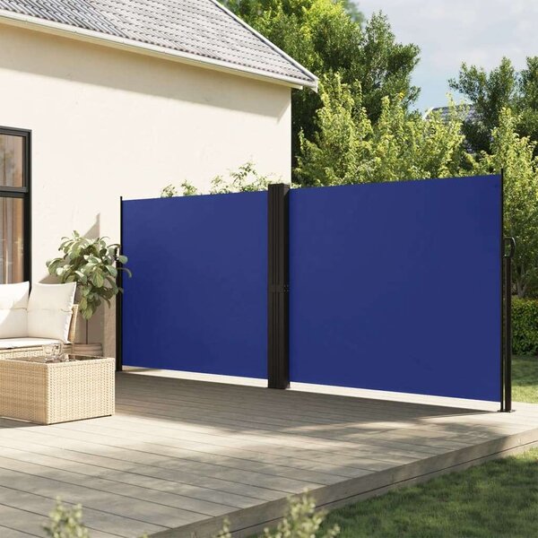 VidaXL kék behúzható oldalsó napellenző 180 x 1200 cm