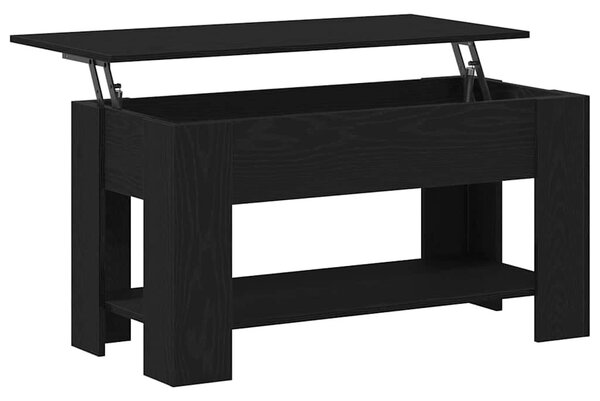 Dohányzóasztal Fekete tölgy 101 x 49 x 52 cm Szerelt Fa