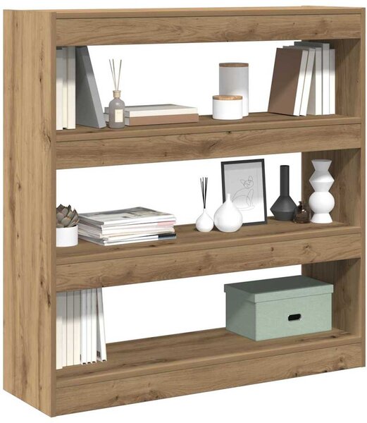 Könyvespolc 3 szintes 100 x 30 x 103 cm Szerelt Fa