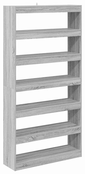 Könyvespolc 6 szintes 100 x 30 x 198 cm Szerelt Fa