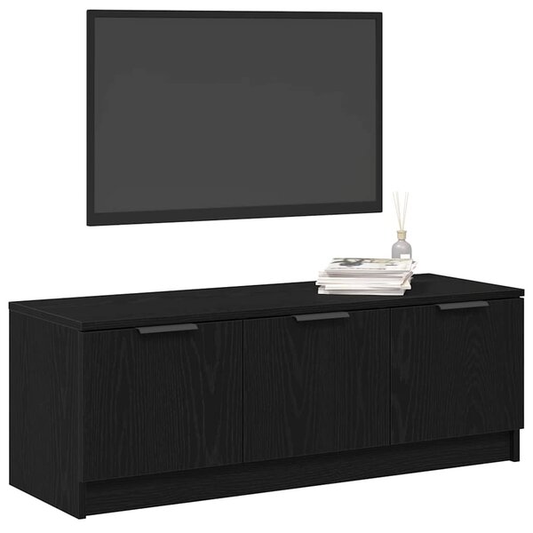 TV szekrény 102 x 35 x 36,5 cm Fekete tölgy Szerelt Fa