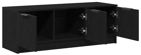 TV szekrény 102 x 35 x 36,5 cm Fekete tölgy Szerelt Fa