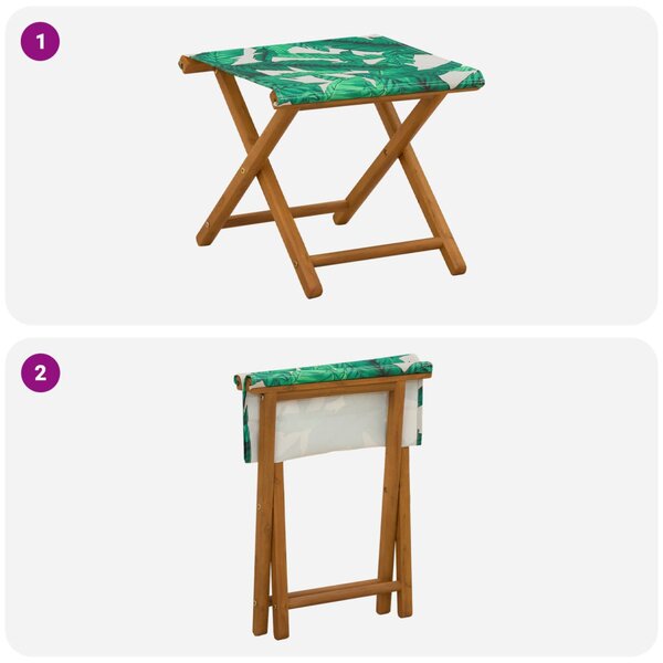 Hintaágy 2 pcs Tömör Eukaliptusz Fa Levélminta