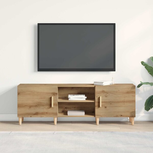 TV szekrény 150 x 30 x50 cm kézműves tölgy Szerelt Fa