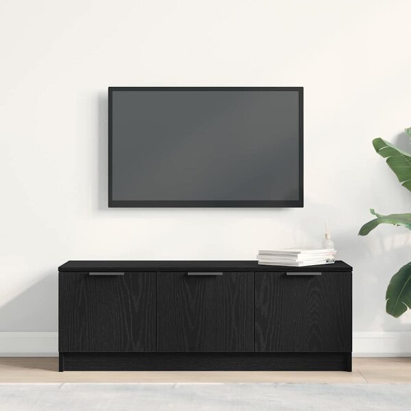 TV szekrény 102 x 35 x 36,5 cm Fekete tölgy Szerelt Fa