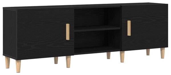 TV szekrény 150 x 30 x50 cm Fekete tölgy Szerelt Fa