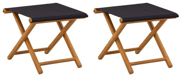 Hintaágy 2 pcs Tömör Eukaliptusz Fa Fekete