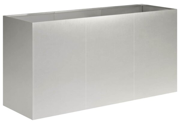 Kerti cserép Ezüst 120 x 40 x 60 cm Rozsdamentes Acél