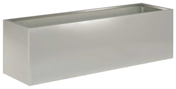 Kerti cserép Ezüst 80 x 30 x 30 cm Rozsdamentes Acél