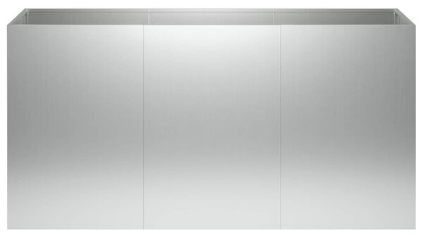 Kerti cserép Ezüst 120 x 40 x 60 cm Horganyzott Acél