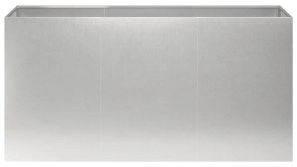 Kerti cserép Ezüst 120 x 40 x 60 cm Rozsdamentes Acél