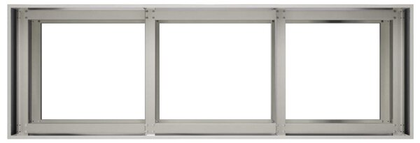 Kerti cserép Ezüst 120 x 40 x 60 cm Rozsdamentes Acél