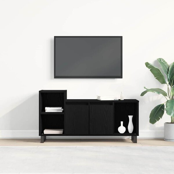 TV szekrény garnitúra 100 x 35 x 55 cm Fekete tölgy Szerelt Fa