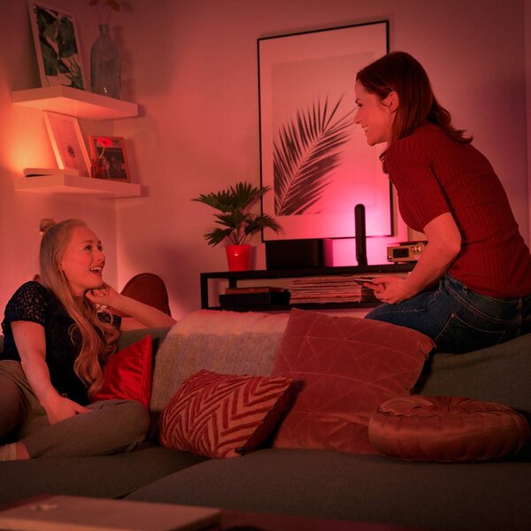 Philips Hue Play Lightbar dupla csomag, fekete, dimmelhető, Fekete, Nappali / Étkező, Műanyag, Modern