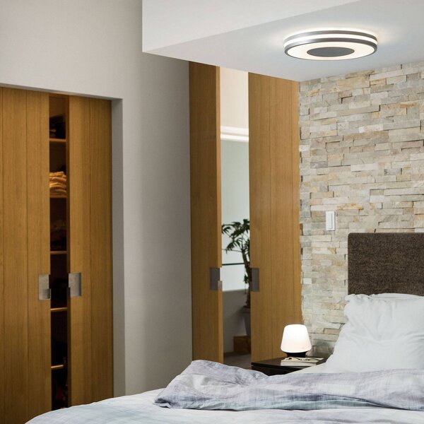 Philips Hue White Ambiance mennyezeti lámpa alu, dimmelhető, Alu / szürke / cink, Nappali / Étkező, Alumínium, Modern