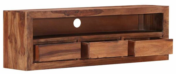 Tömör akácfából TV-szekrény 120 x 30 x 40 cm
