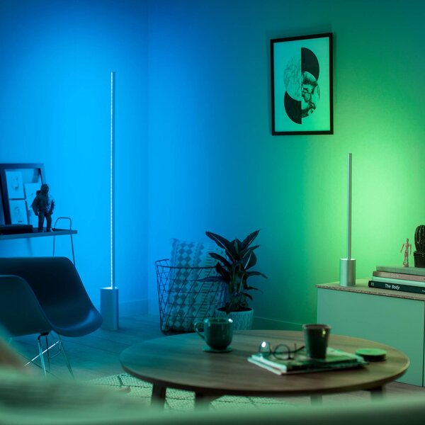 Philips Hue Gradient Signe LED állólámpa fehér, dimmelhető, Fehér / opál, Nappali / Étkező, Alumínium