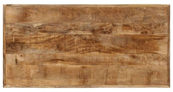 Mangófa Étkezőasztal - Ipari Stílus - 110x55x75 cm