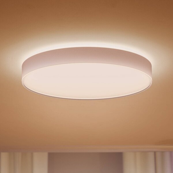 Philips Hue Enrave LED mennyezeti lámpa 55.1cm fehér, dimmelhető, Fehér / opál, Nappali / Étkező, fém, Modern