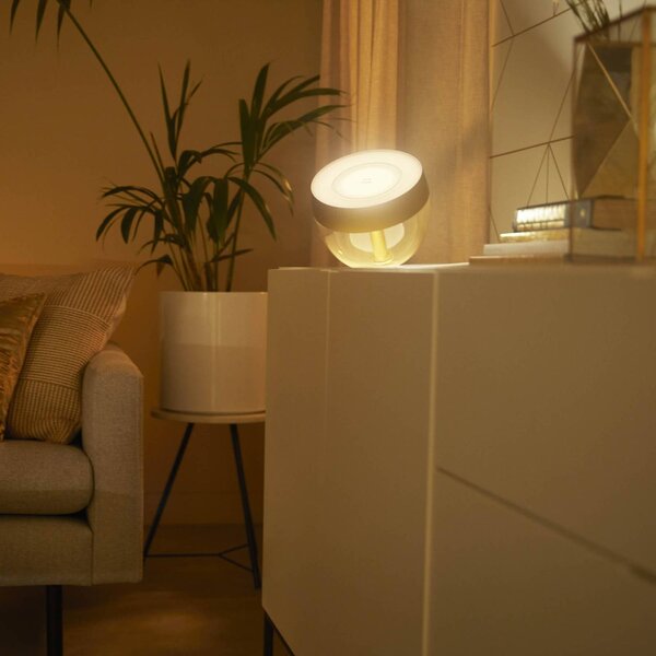 Philips Hue Iris WACA LED asztali lámpa, arany, dimmelhető, Sárgaréz / arany, Nappali / Étkező, Műanyag, Modern